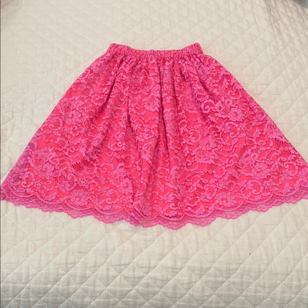 NWOT Kate Spade Pink lace skirt